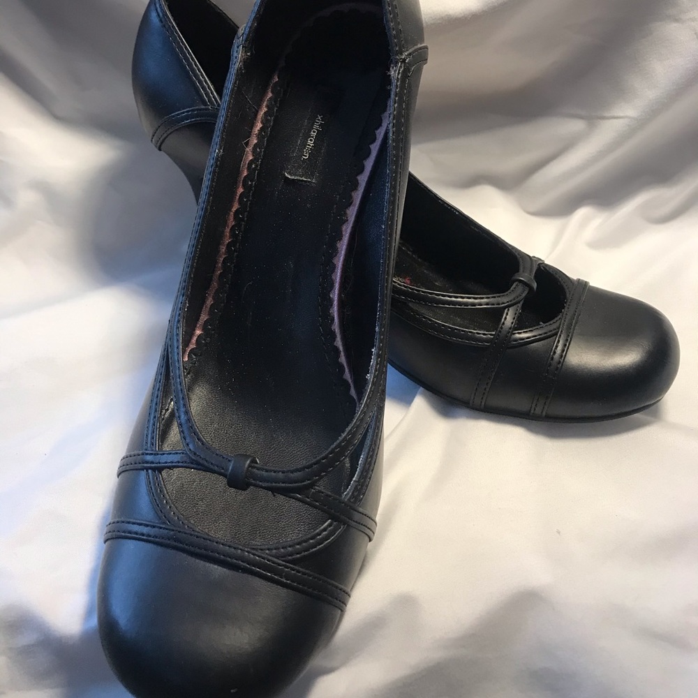 Xhilaration Black MaryJane Heels